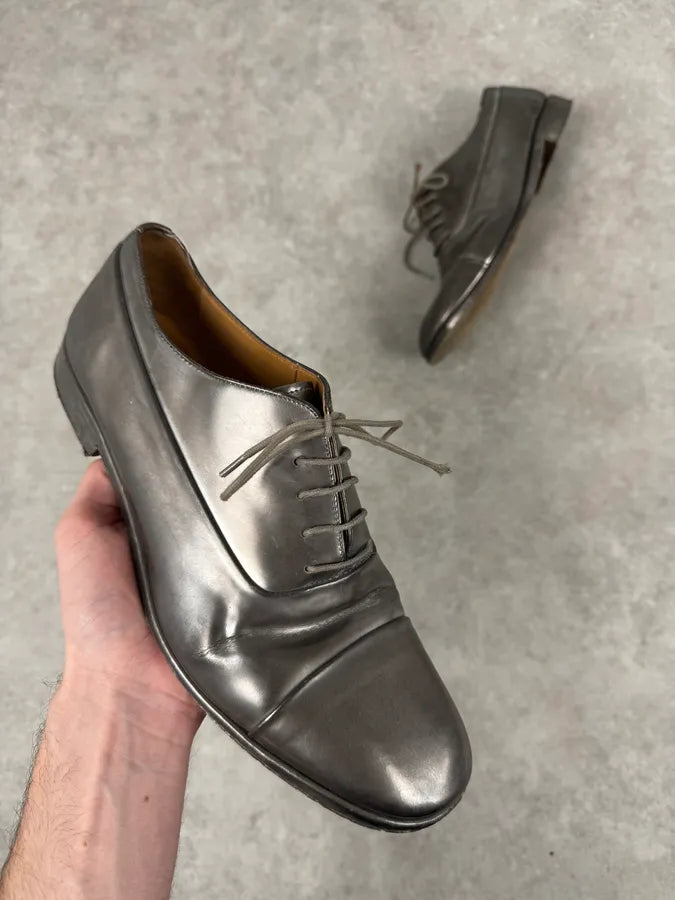 Maison Margiela Silver Grey Derby Shoes fnxsBAu 0