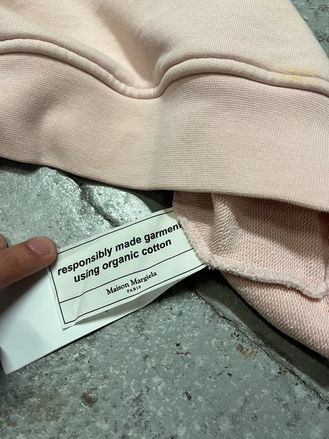 Maison Margiela Stereotype Pink Signature Hoodie (L/XL) kfMtRsa 11