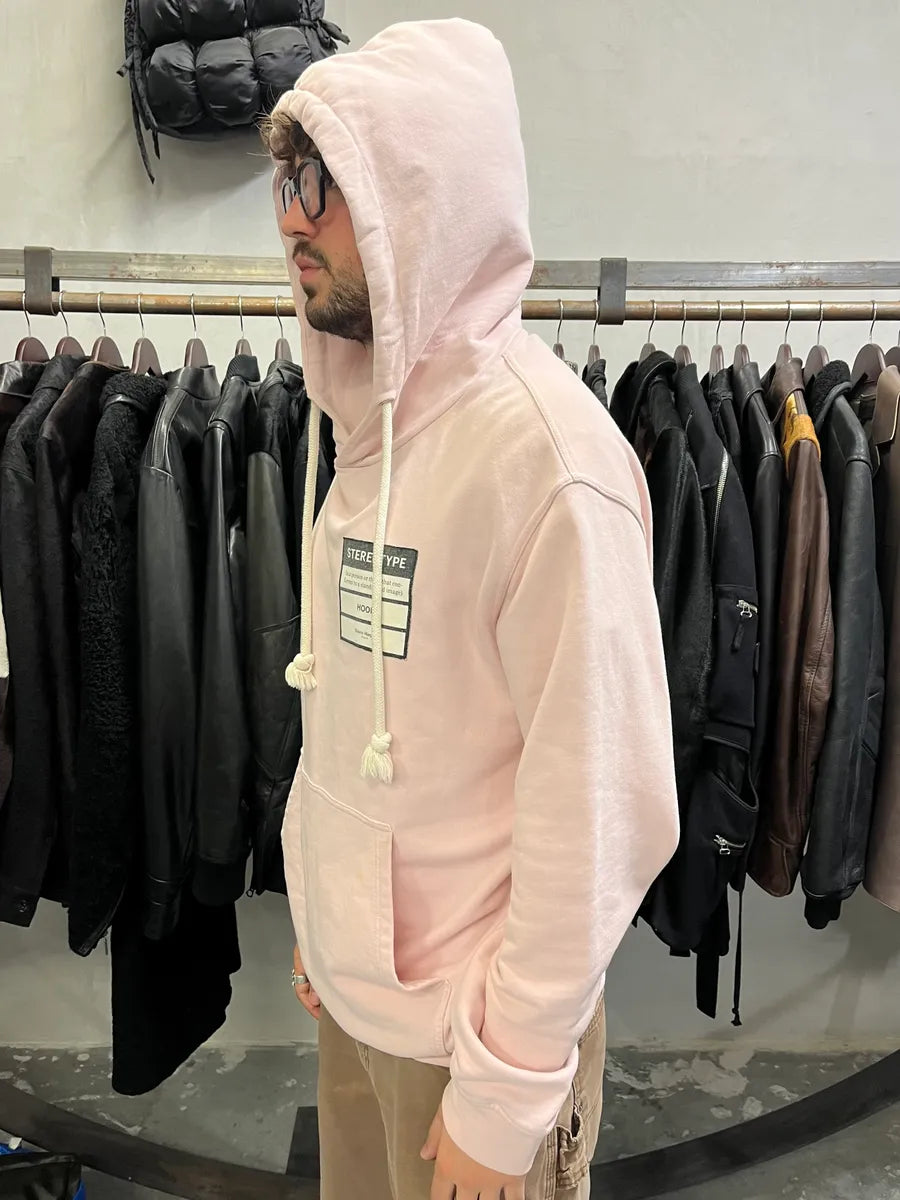 Maison Margiela Stereotype Pink Signature Hoodie (L/XL) kfMtRsa 4
