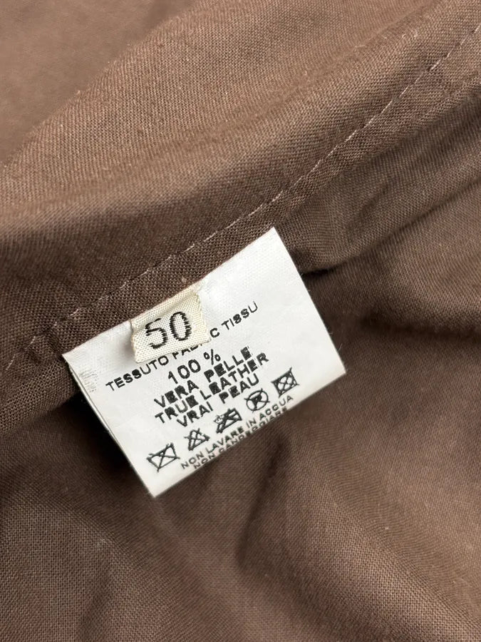 AW2005 Maison Martin Margiela Suede Leather Fitted Trench Coat  Ptbzvnf 13