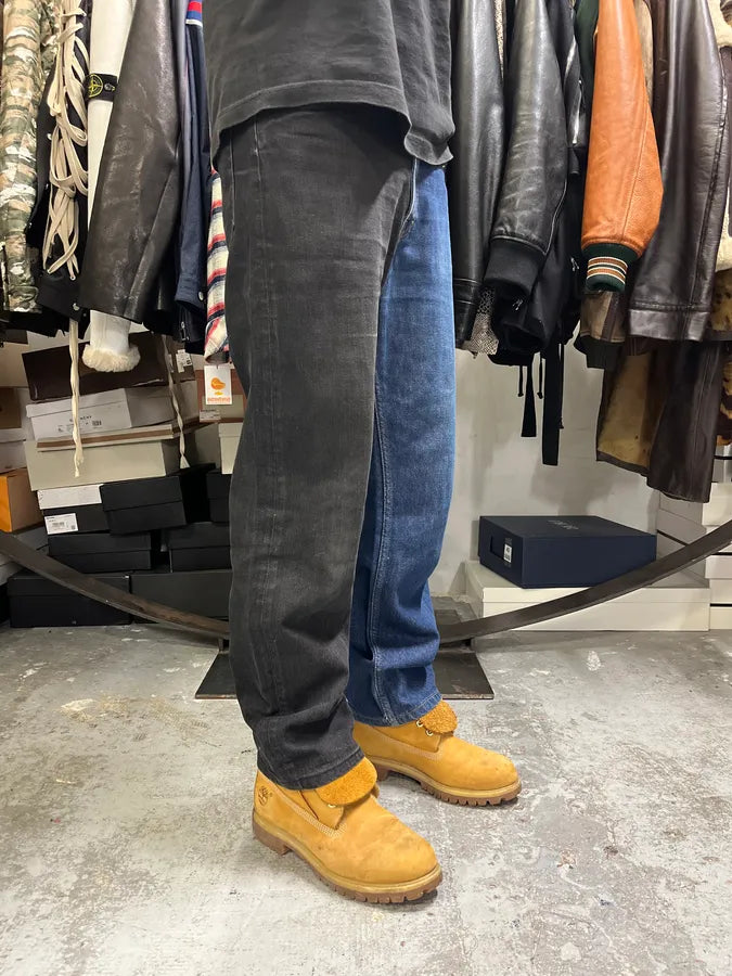 AW2019 Maison Margiela Two Tones Black & Navy Denim Jeans ZjOYBjl 2