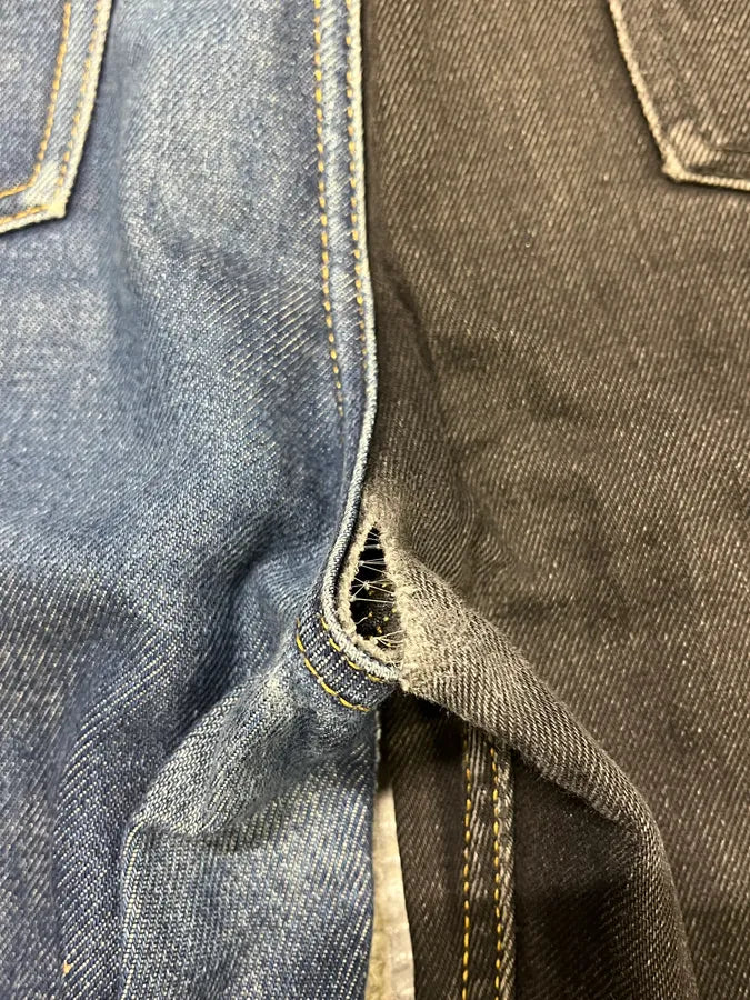 AW2019 Maison Margiela Two Tones Black & Navy Denim Jeans ZjOYBjl 14