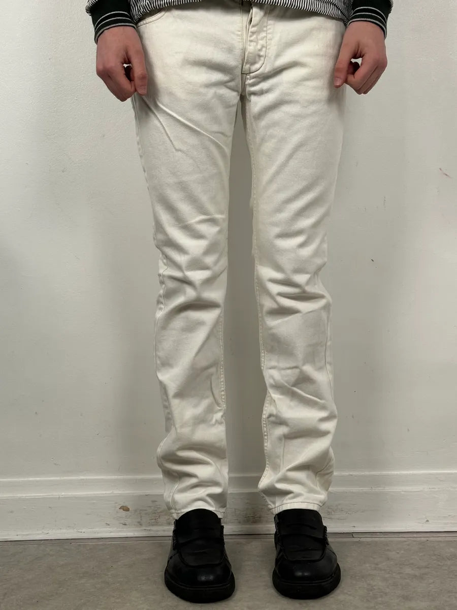 SS2008 Maison Martin Margiela White Classic Slim Denim Jeans KrWFkHl 1