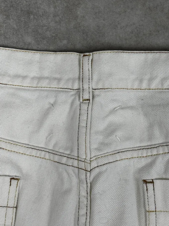SS2008 Maison Martin Margiela White Classic Slim Denim Jeans KrWFkHl 7