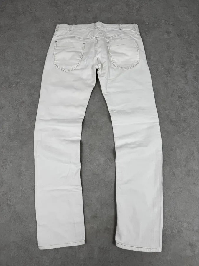 SS2008 Maison Martin Margiela White Classic Slim Denim Jeans KrWFkHl 4