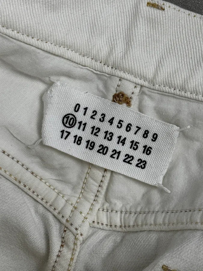 SS2008 Maison Martin Margiela White Classic Slim Denim Jeans KrWFkHl 8