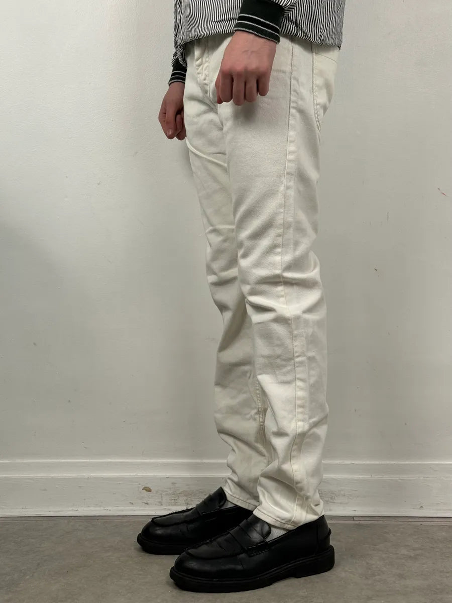 SS2008 Maison Martin Margiela White Classic Slim Denim Jeans KrWFkHl 2
