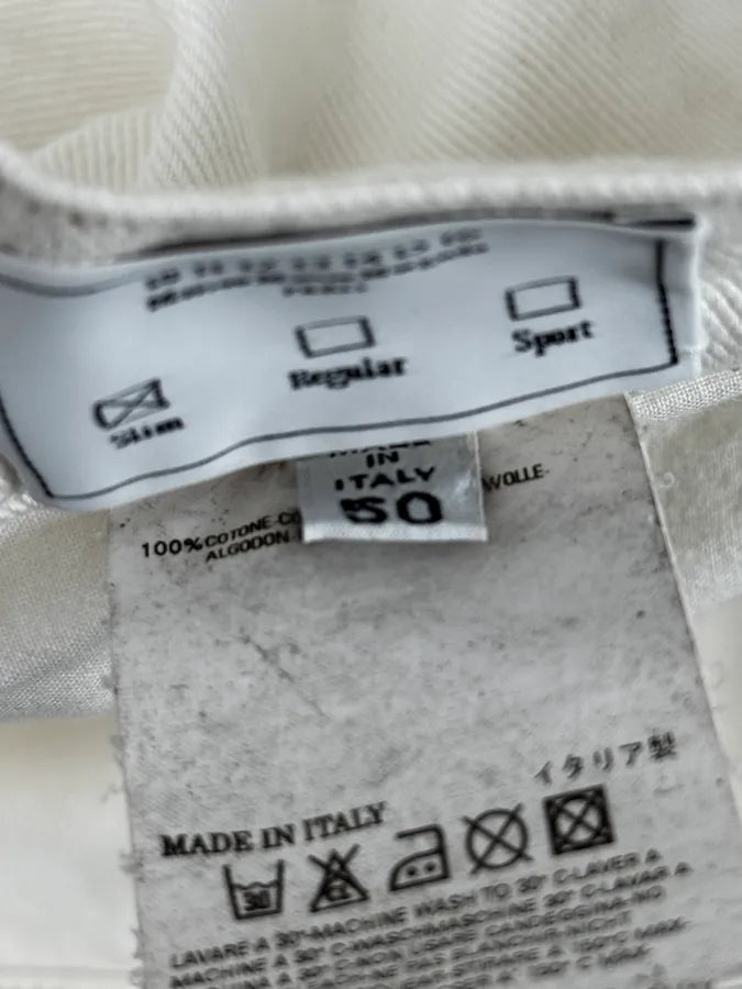 SS2008 Maison Martin Margiela White Classic Slim Denim Jeans KrWFkHl 9