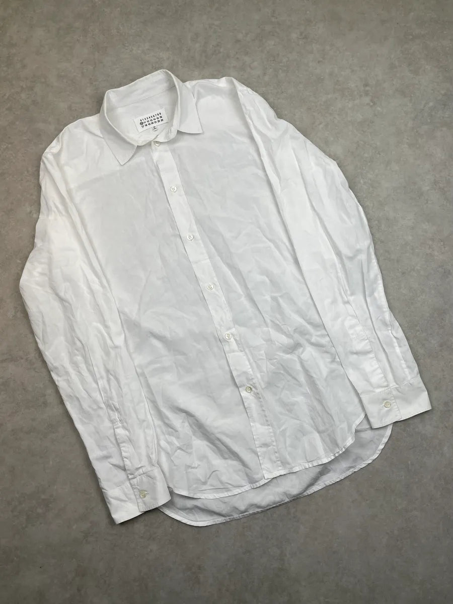 2010s Maison Margiela White Signature Slim Fit Shirt yWBPLfG 1