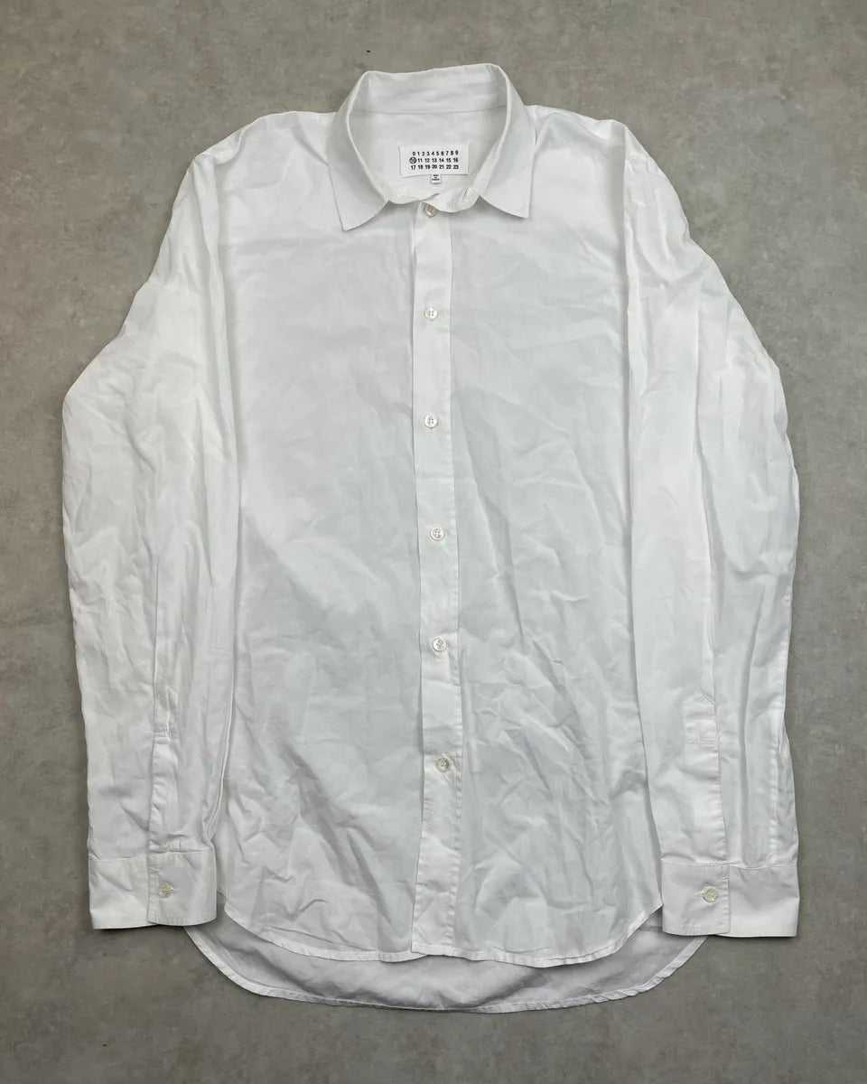 2010s Maison Margiela White Signature Slim Fit Shirt yWBPLfG 0