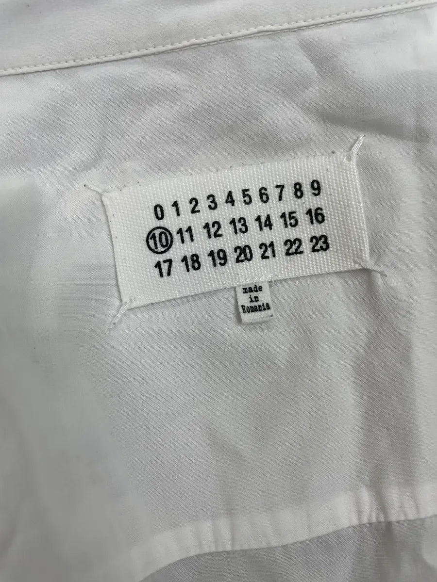 2010s Maison Margiela White Signature Slim Fit Shirt yWBPLfG 9