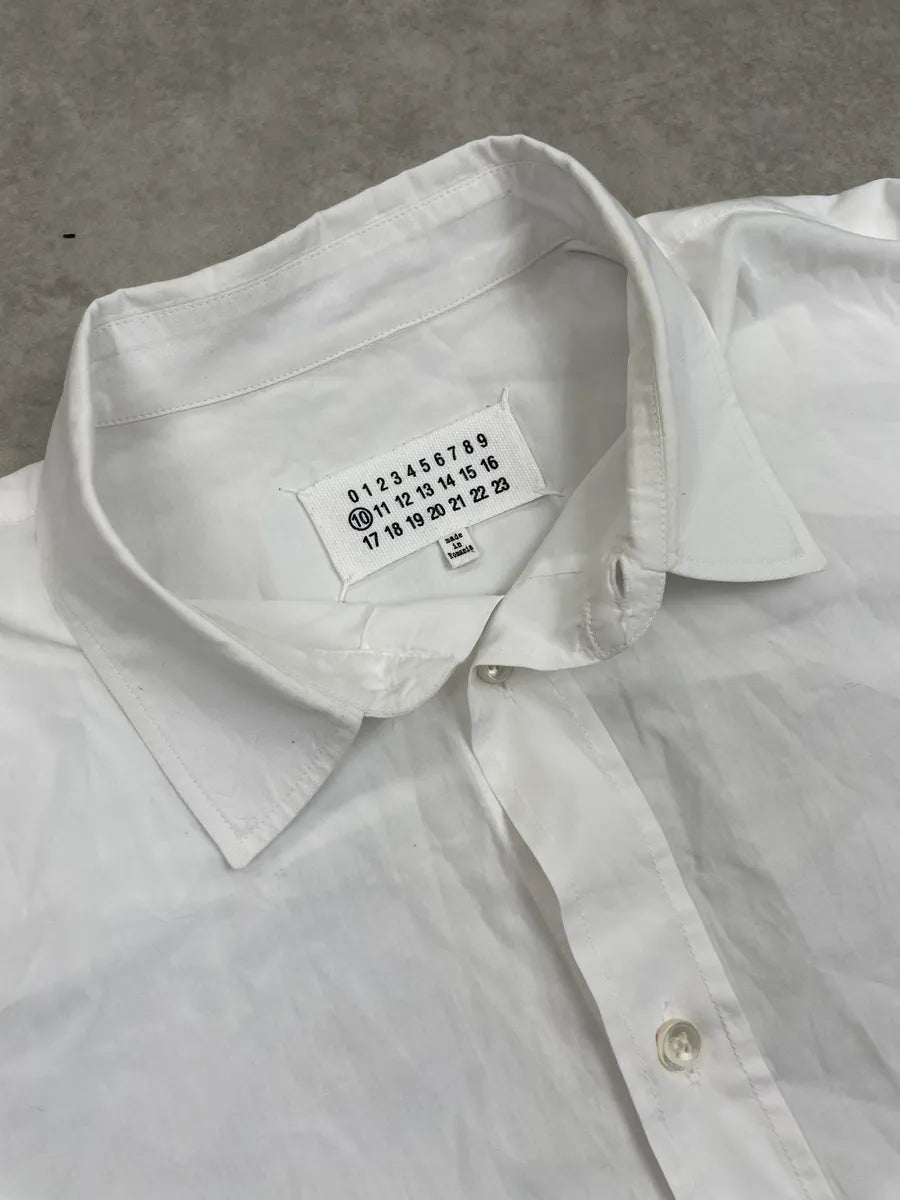 2010s Maison Margiela White Signature Slim Fit Shirt yWBPLfG 5