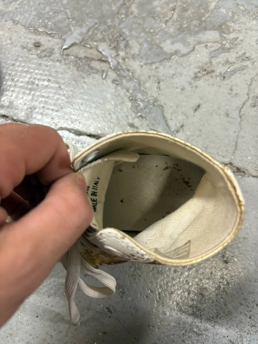 Maison Margiela White Gold Tabi High Shoes wjxJtVQ 5