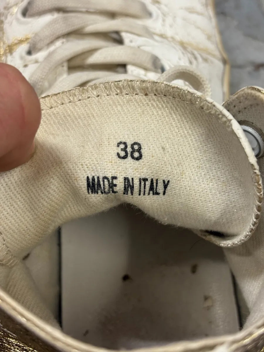 Maison Margiela White Gold Tabi High Shoes wjxJtVQ 7