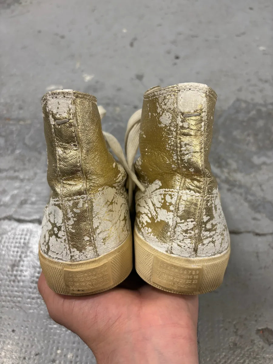 Maison Margiela White Gold Tabi High Shoes wjxJtVQ 8