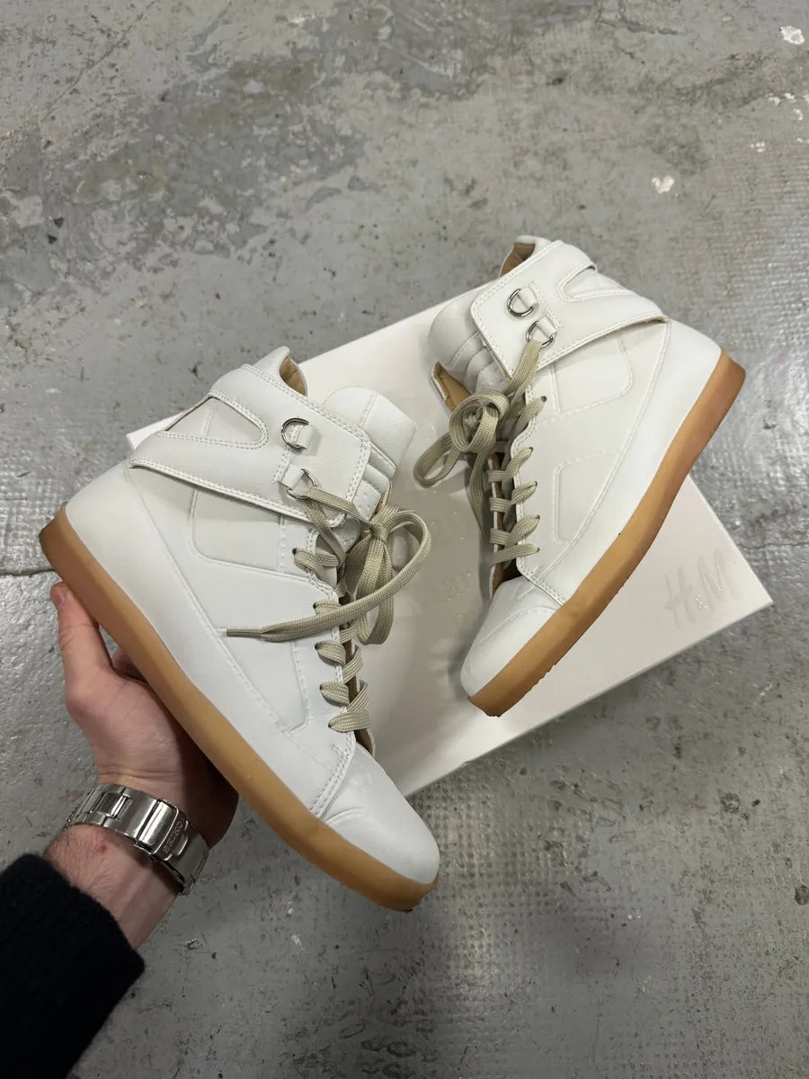 Maison Margiela White High Leather Shoes (41eu/us8) 0