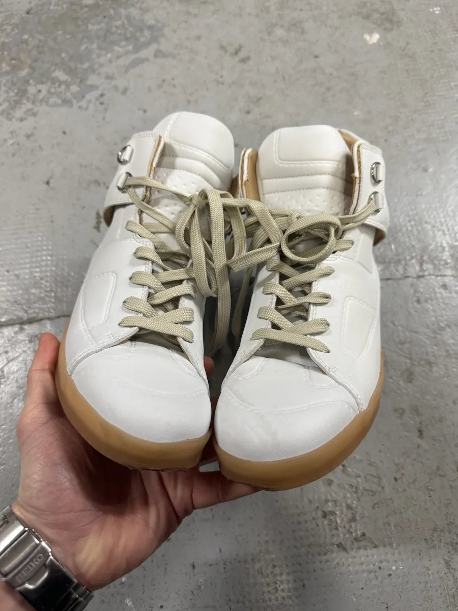 Maison Margiela White High Leather Shoes (41eu/us8) 2