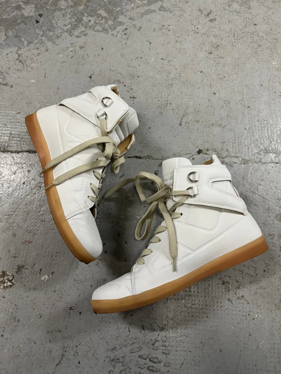 Maison Margiela White High Leather Shoes (41eu/us8) 3