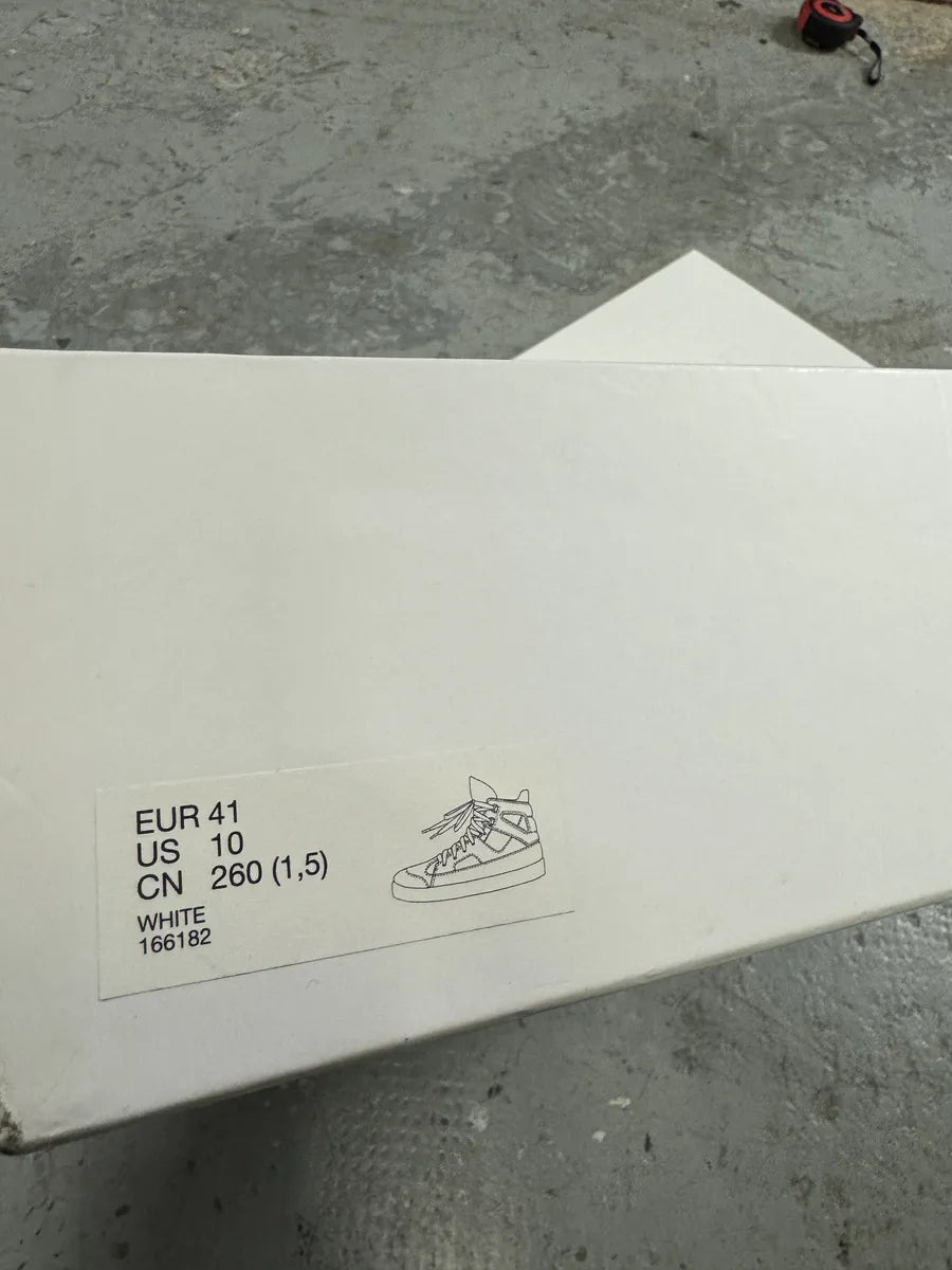 Maison Margiela White High Leather Shoes (41eu/us8) 8