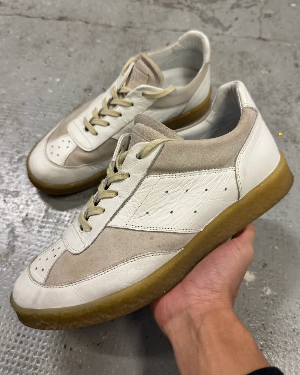 Maison Margiela White Low Leather Shoes GrOpETe 0