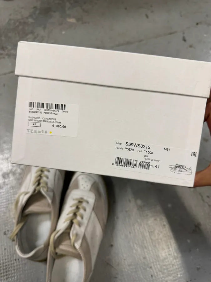 Maison Margiela White Low Leather Shoes GrOpETe 10