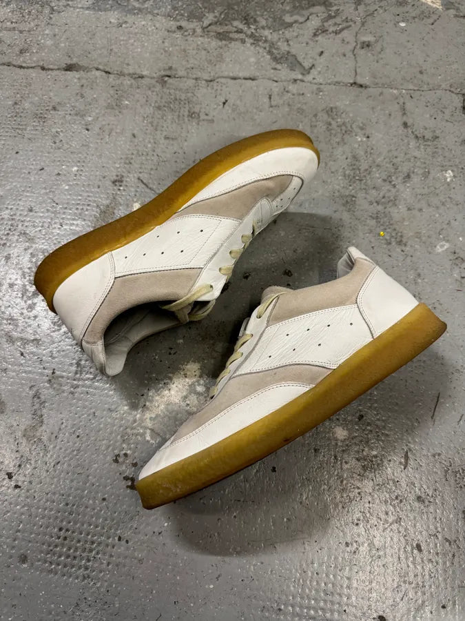 Maison Margiela White Low Leather Shoes GrOpETe 3