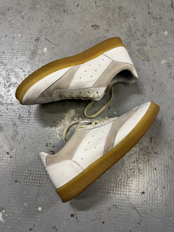 Maison Margiela White Low Leather Shoes GrOpETe 4