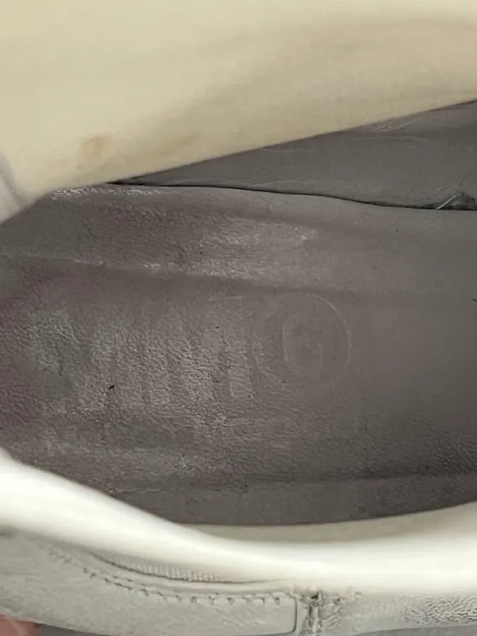 Maison Margiela White Painted Abstract Heels Boots CJPVgiM 7