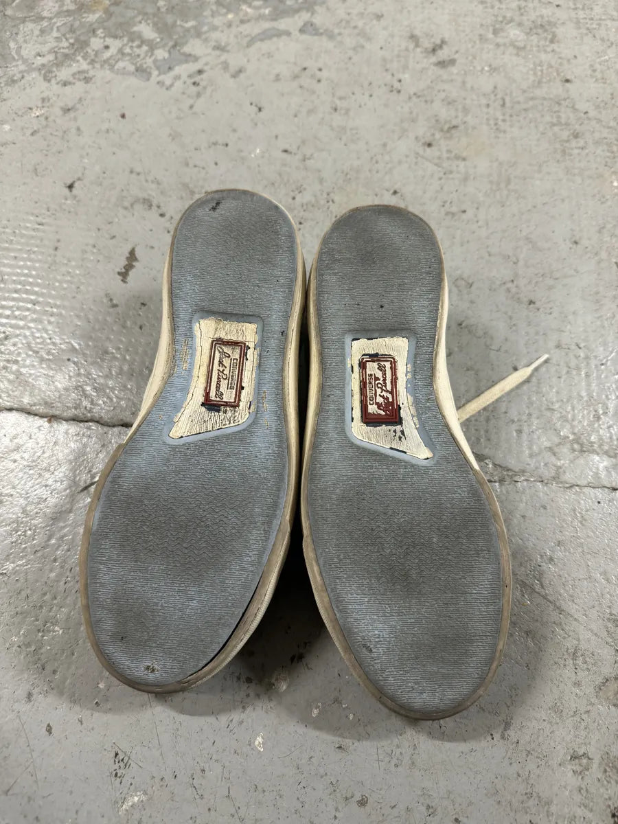 Maison Margiela x Converse Black & White Cracked Painted Shoes (37.5eu/us5) 8