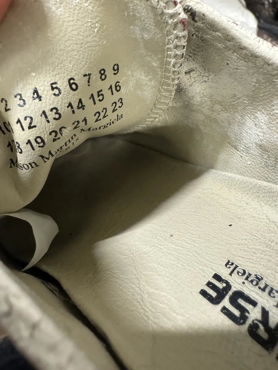 Maison Margiela x Converse Black & White Cracked Painted Shoes (37.5eu/us5) 9