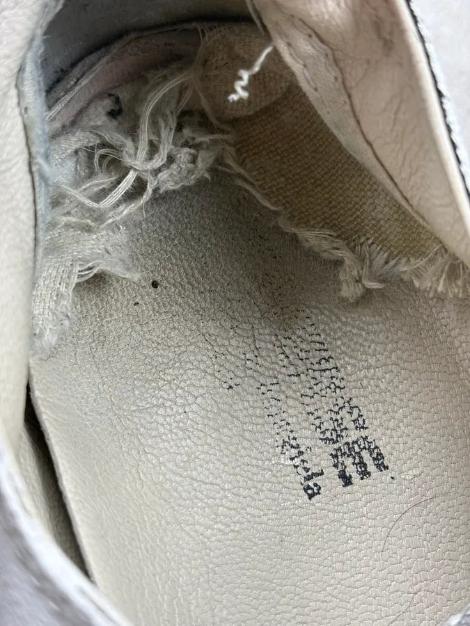 2012 Maison Margiela x Converse White Canvas Painted Sneakers htwKRUE 7
