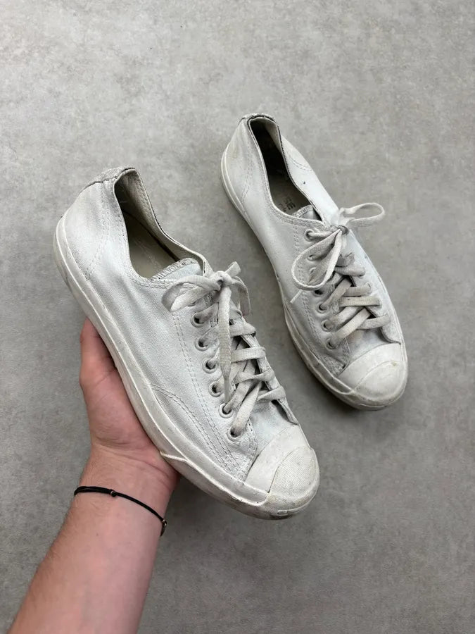 2012 Maison Margiela x Converse White Canvas Painted Sneakers htwKRUE 0