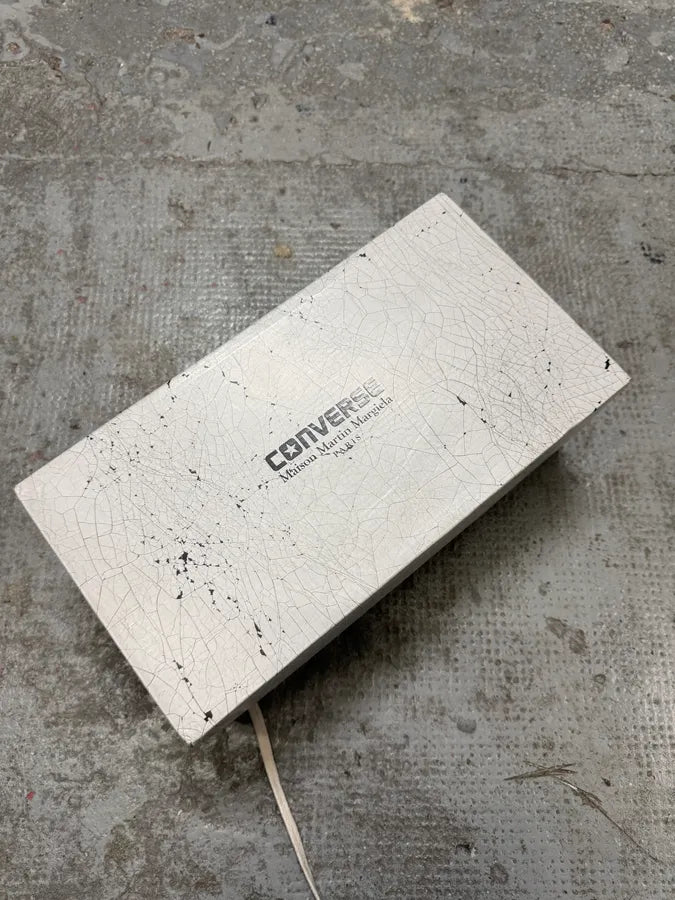 Maison Margiela x Converse White Cracked Leather Low Shoes (41.5eu/us8) QPtZveT 5