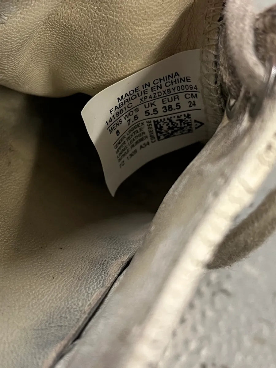 Maison Margiela x Converse White Cracked Painted Low Shoes OHNDXYq 14