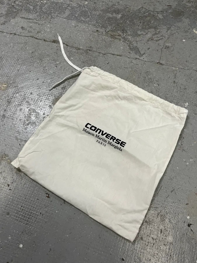 Maison Margiela x Converse White Cracked Painted Low Shoes OHNDXYq 8