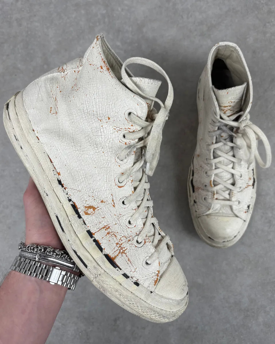 Maison Margiela x Converse White Painted Sneakers GEbOIXO 0