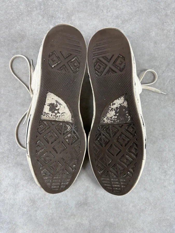 Maison Margiela x Converse White Painted Sneakers GEbOIXO 7