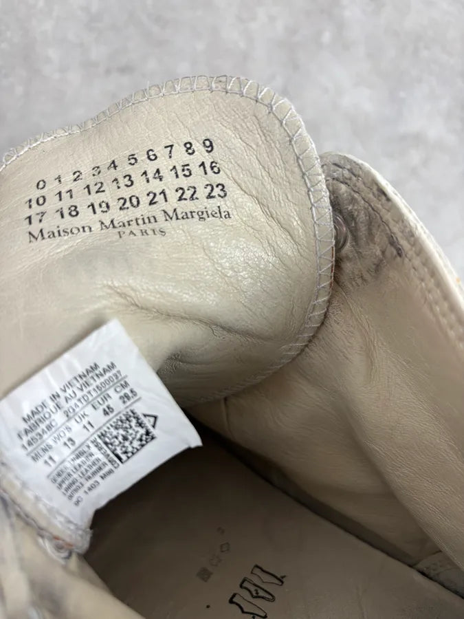 Maison Margiela x Converse White Painted Sneakers GEbOIXO 9