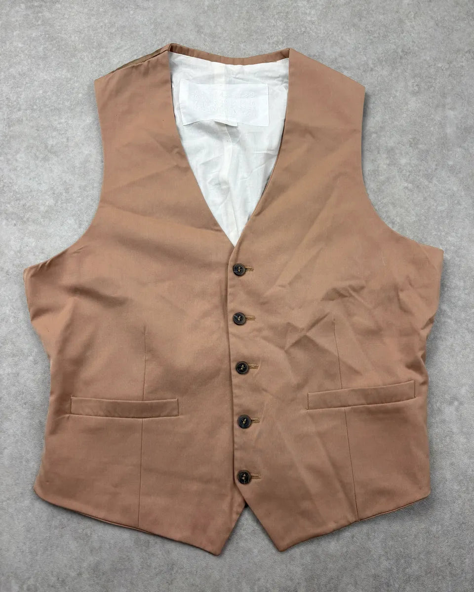 2012 Maison Margiela H&M Beige Classy Vest NmJDCdr 0
