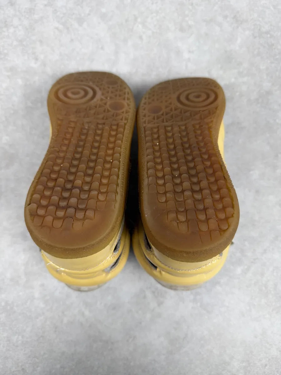 Maison Margiela Yellow & Grey High Suede Leather Sneakers TDWnAeK 5