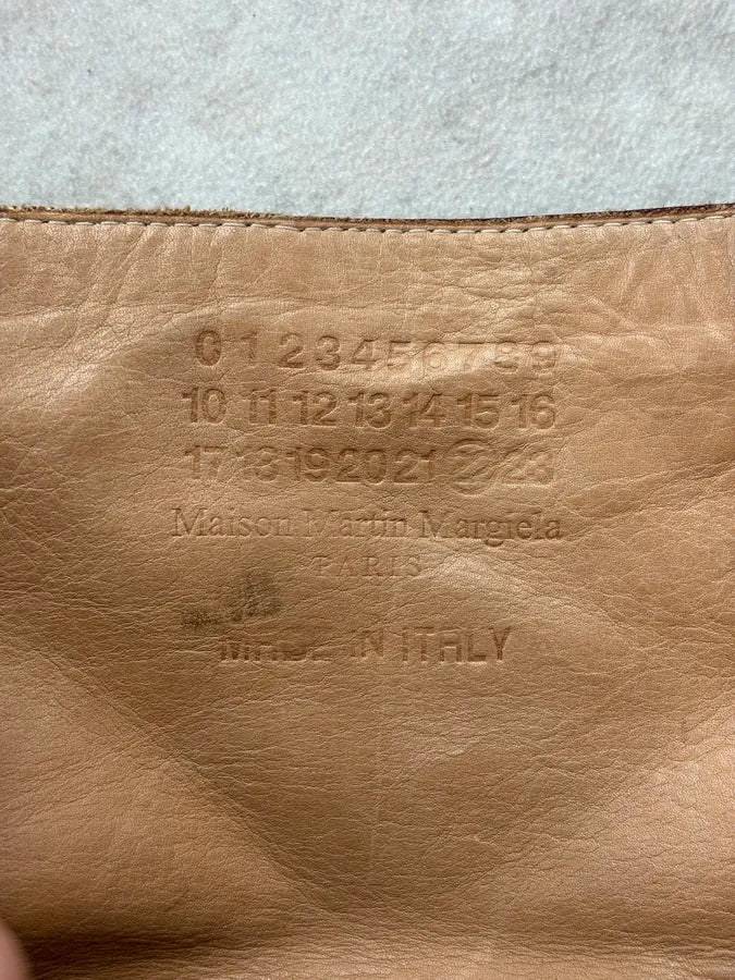 2000s Maison Margiela Brown Eroded Leather Boots lMebeaB 8