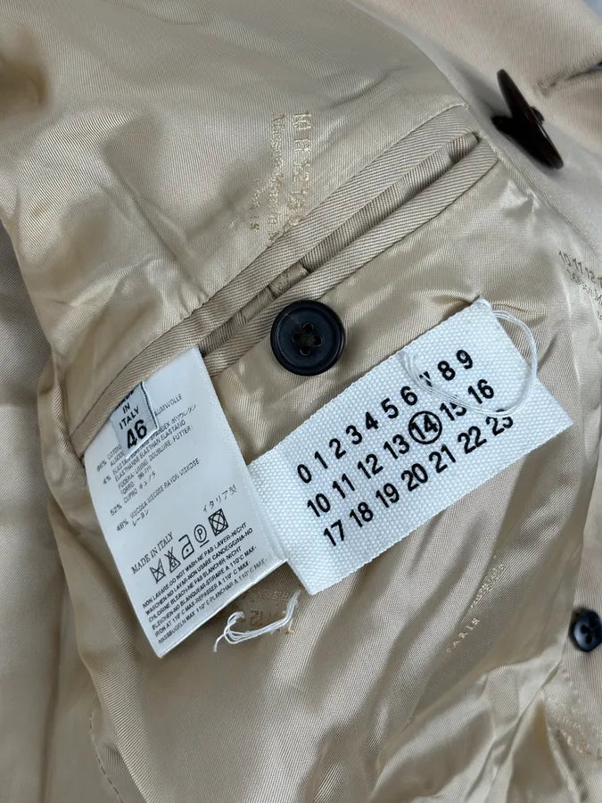 SS2009 Maison Martin Margiela Beige Classic Cropped Trench Jacket EMmXnuw 15