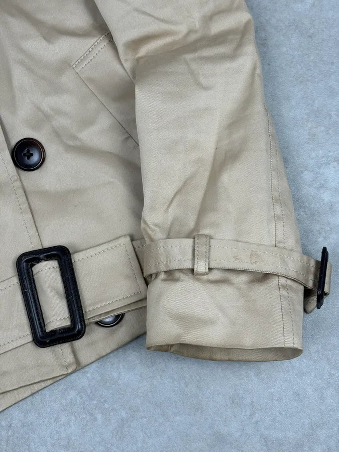 SS2009 Maison Martin Margiela Beige Classic Cropped Trench Jacket EMmXnuw 10