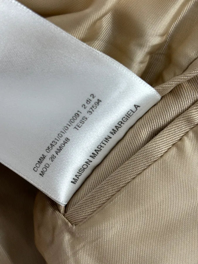 SS2009 Maison Martin Margiela Beige Classic Cropped Trench Jacket EMmXnuw 17