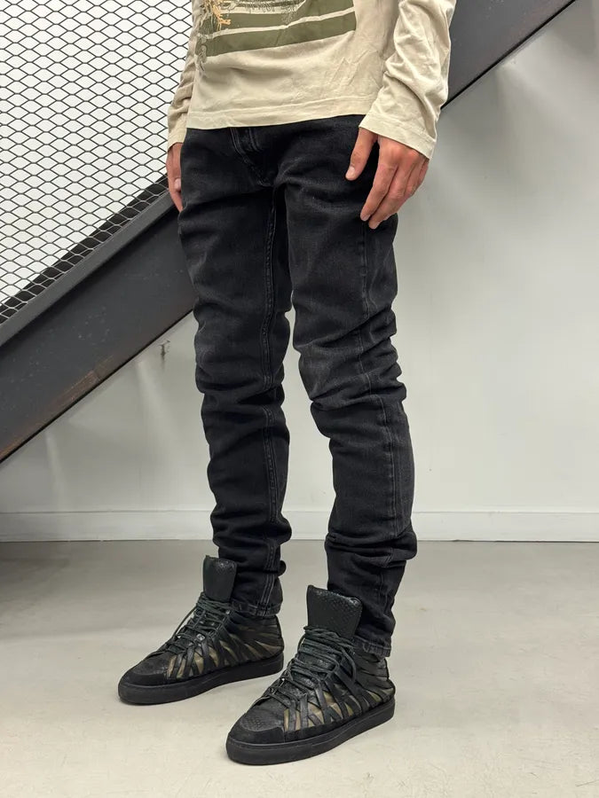 SS2018 Maison Margiela Black Signature Slim Denim Jeans lOYjtMr 1
