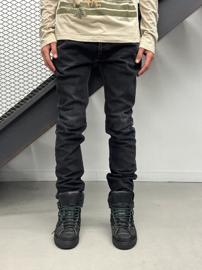 SS2018 Maison Margiela Black Signature Slim Denim Jeans lOYjtMr 0