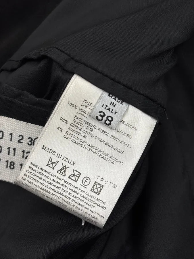 AW2008 Maison Martin Margiela Black Suede 5 Zip Leather Jacket MAgehkR 7