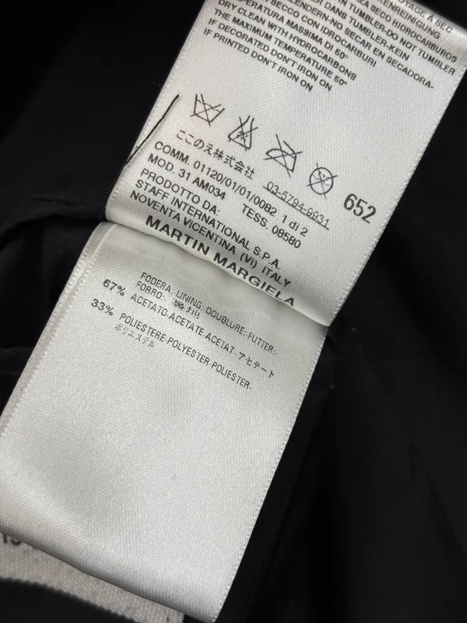 AW2008 Maison Martin Margiela Black Suede 5 Zip Leather Jacket MAgehkR 9