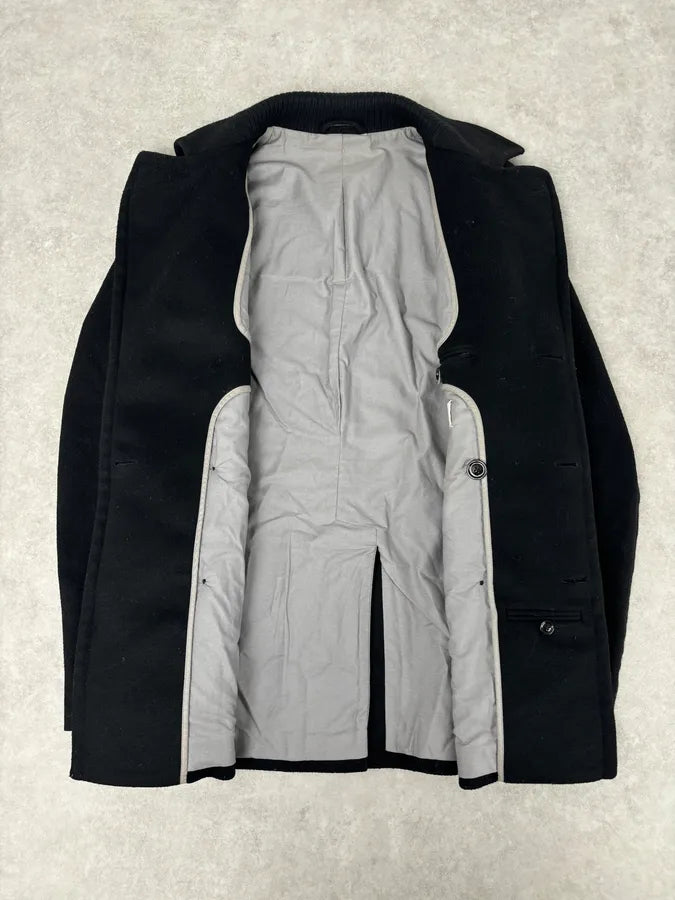 AW2012 Maison Margiela Black Classy Wool Peacoat XdSkcgz 6