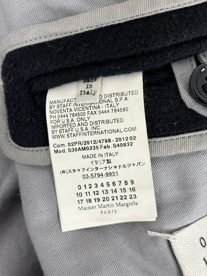 AW2012 Maison Margiela Black Classy Wool Peacoat XdSkcgz 8